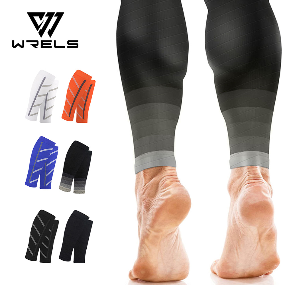 Compression Calf Sleeve - 圧縮スポーツソックスふくらはぎサポートアシスト夜間ランニングナイロンレギンススリムソックス男性屋外ランニング高圧ストッキング