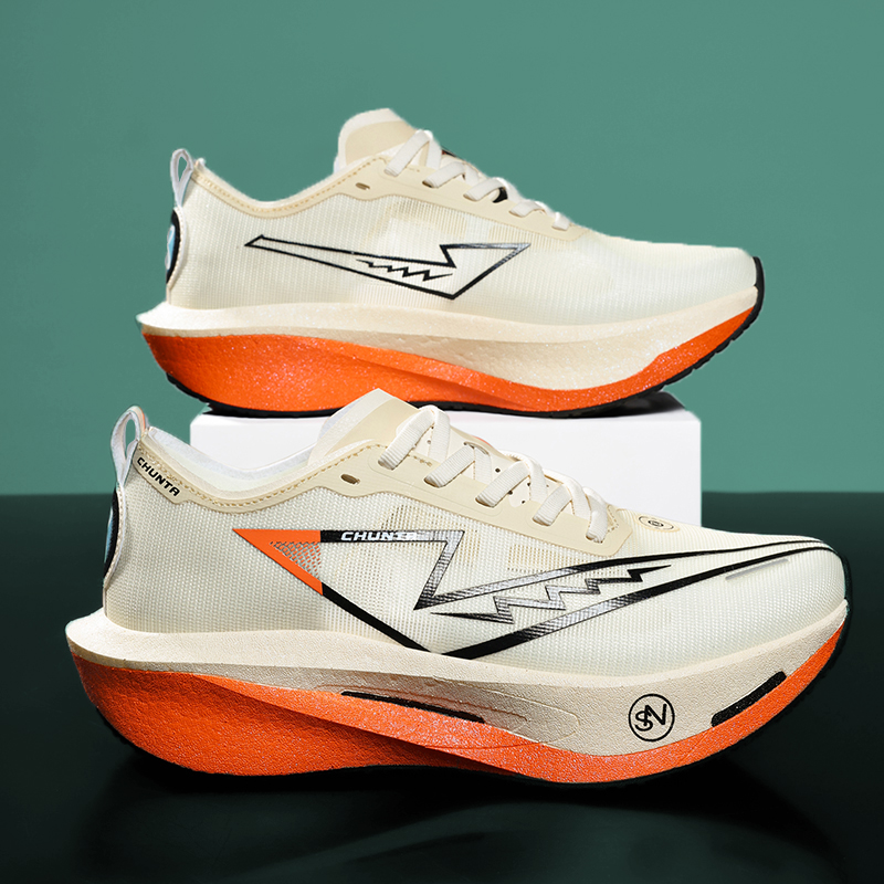 Running Shoe Carbon - 男性用ランニングシューズ カーボンボード マラソン専用 スポーツ用 通気性 軽量