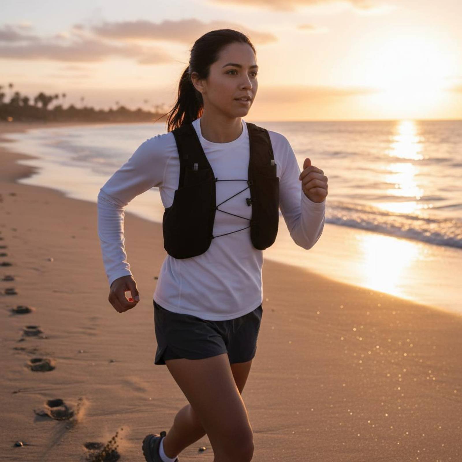 Running Gear Trail - 軽量ランニングベスト ポータブル軽量トレイルベスト アウトドアギア 通気性抜群 運動制限なしのフィット感