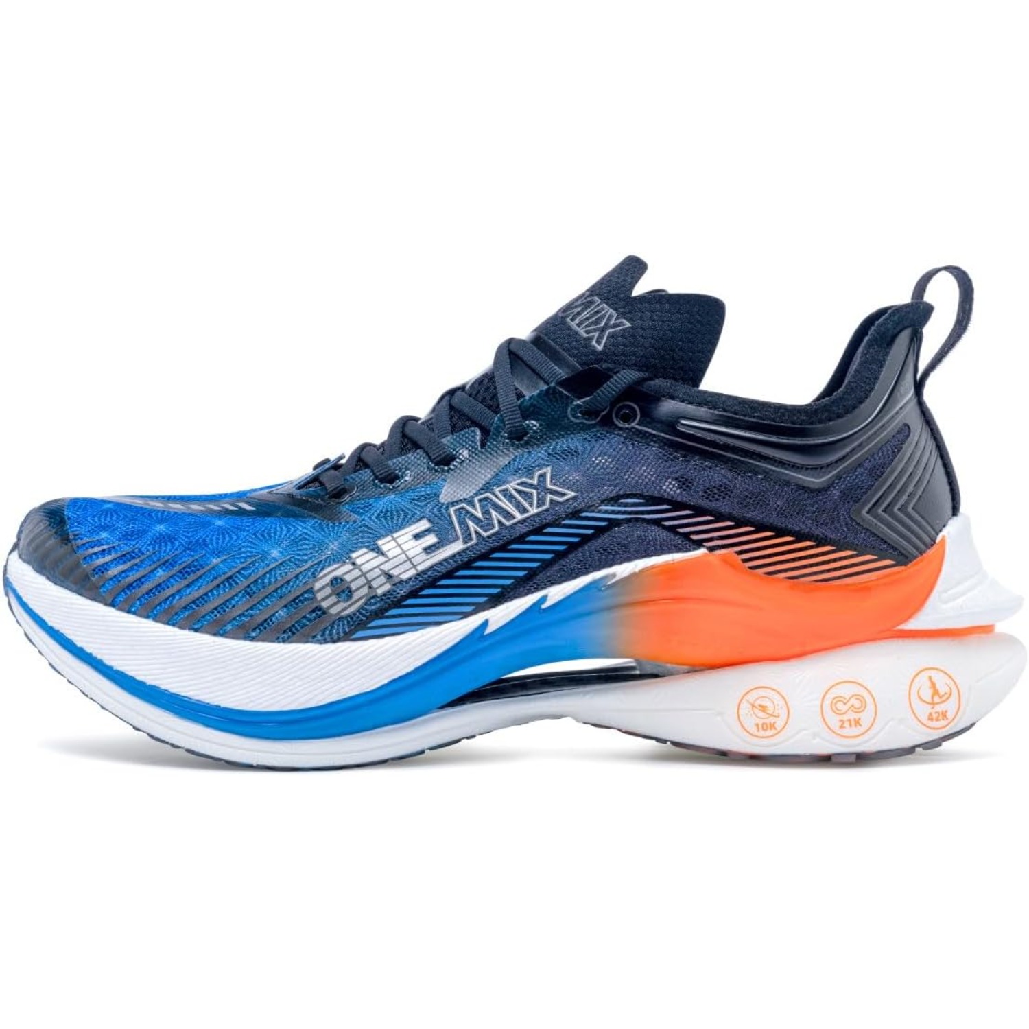 Running Shoe Carbon - ONEMIX T700 カーボンプレートマラソンランニングレーシングシューズメンズプロフェッショナル安定サポートオルトショックリリーフ超軽量リバウンドスニーカー