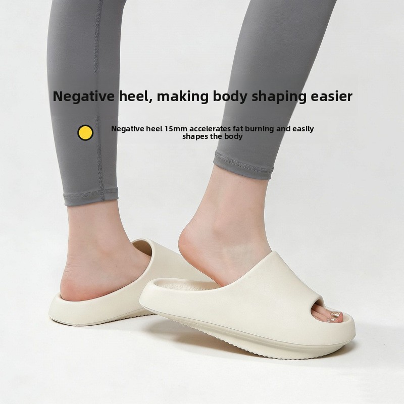 Insole Arch Support - 女性用ネガティブヒールシューズ、骨盤矯正用アーチサポートスリッパ、家庭用滑り止め付きハイフロント＆ローバックシューズ