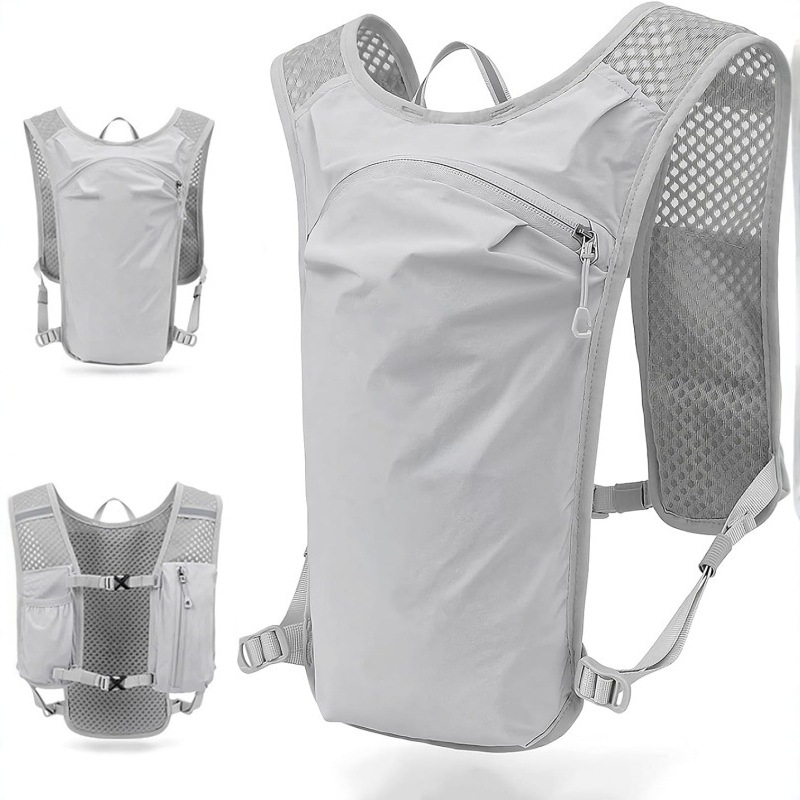 Running Gear Marathon - 超軽量ハイドレーションベストバックパック トレイルランニング＆マラソン用 - 5L通気性レースベスト（2Lウォーターブラダー付き） - ノーバウンスフィット