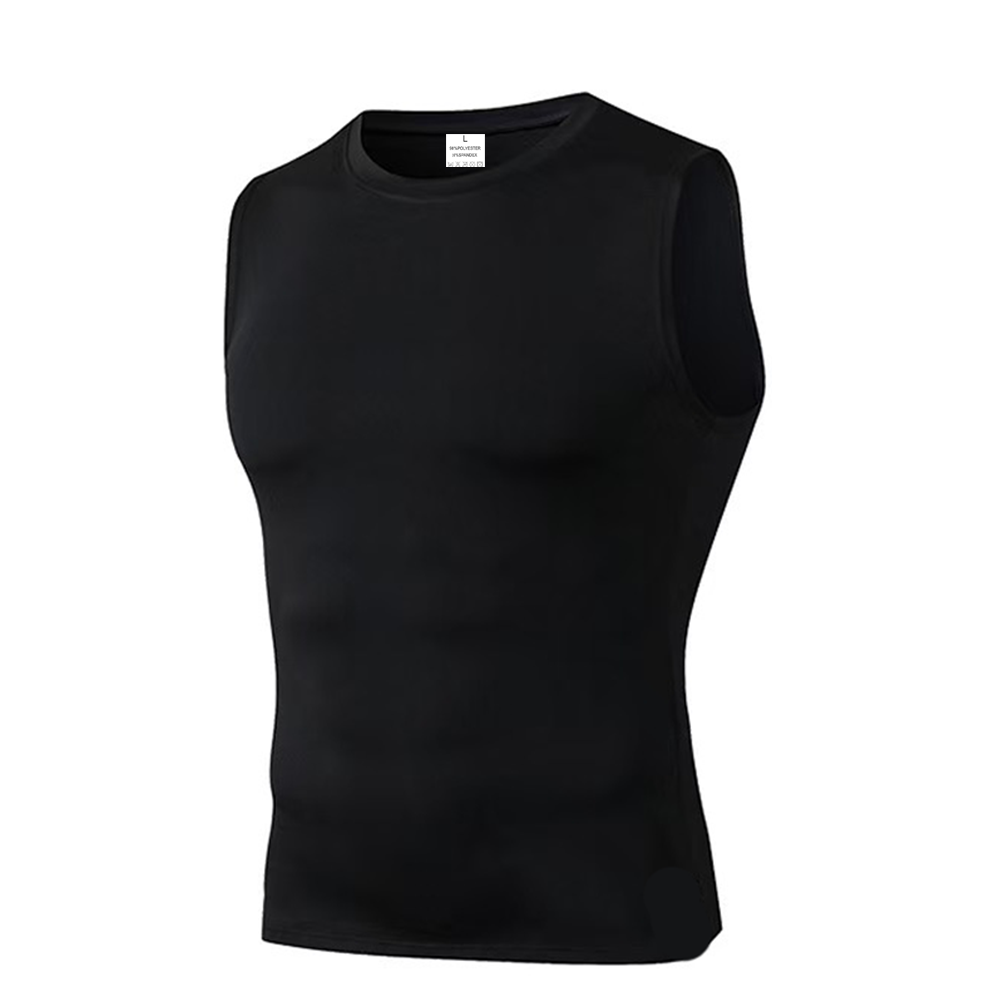 男性ソリッドカラークイックドライノースリーブトップファッショ - Running Gears のレビューと価格