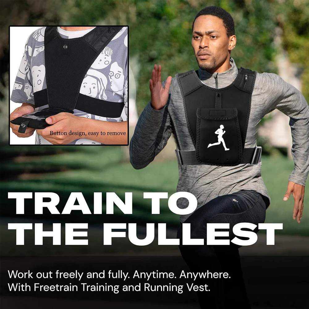 調節可能なランニングベスト携帯電話ホルダー、男性女性用、キー - Running Gear Marathon のレビューと価格