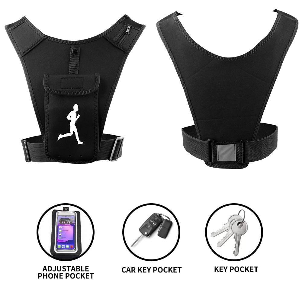 調節可能なランニングベスト電話ホルダー、男性、女性用、携帯電 - Running Gear Marathon のレビューと価格