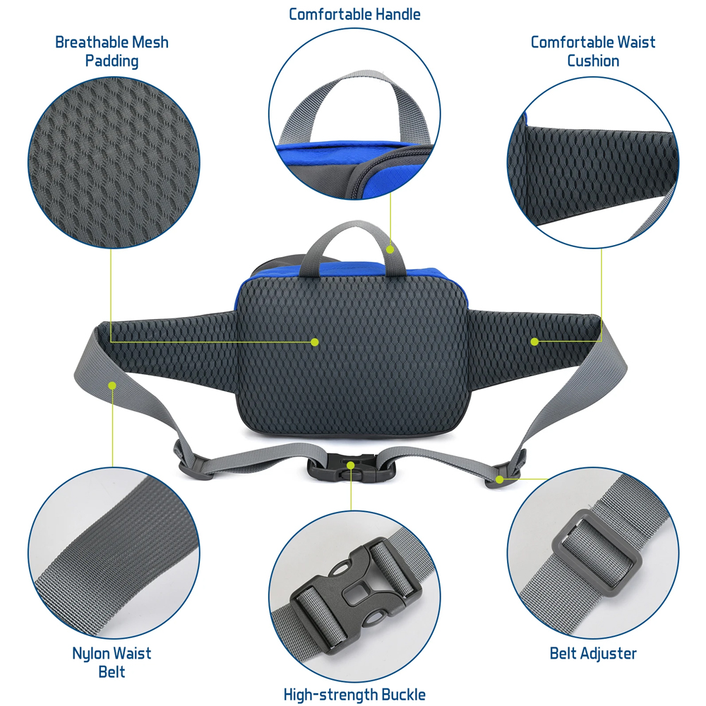 1PCSFanny Pack ウエストバッグ - ユニセック - Running Gear Marathon のレビューと価格
