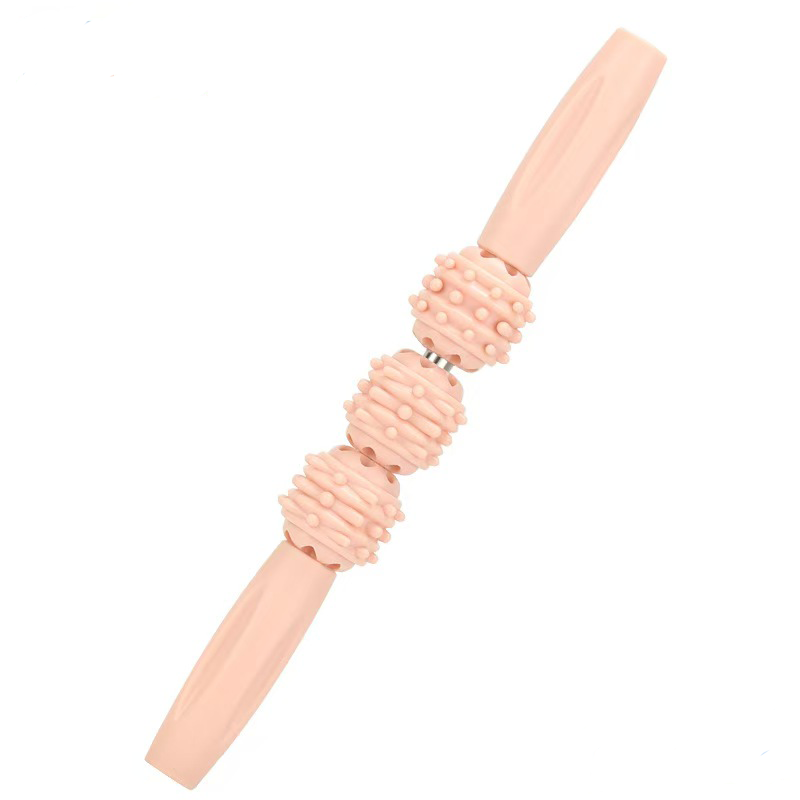脚の筋肉ローラー、3つのボール付き物理マッサージ器、トリガー - Muscle Roller Stick のレビューと価格