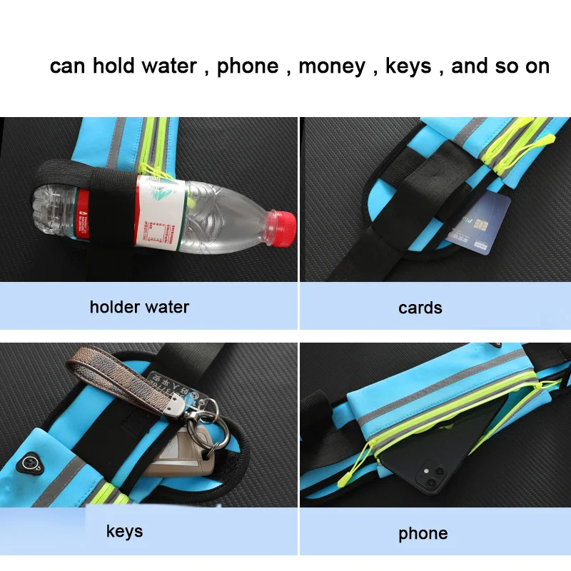 スポーツファニーパック女性ランニングウエストバッグ男性ベルト - Running Gear Holder のレビューと価格