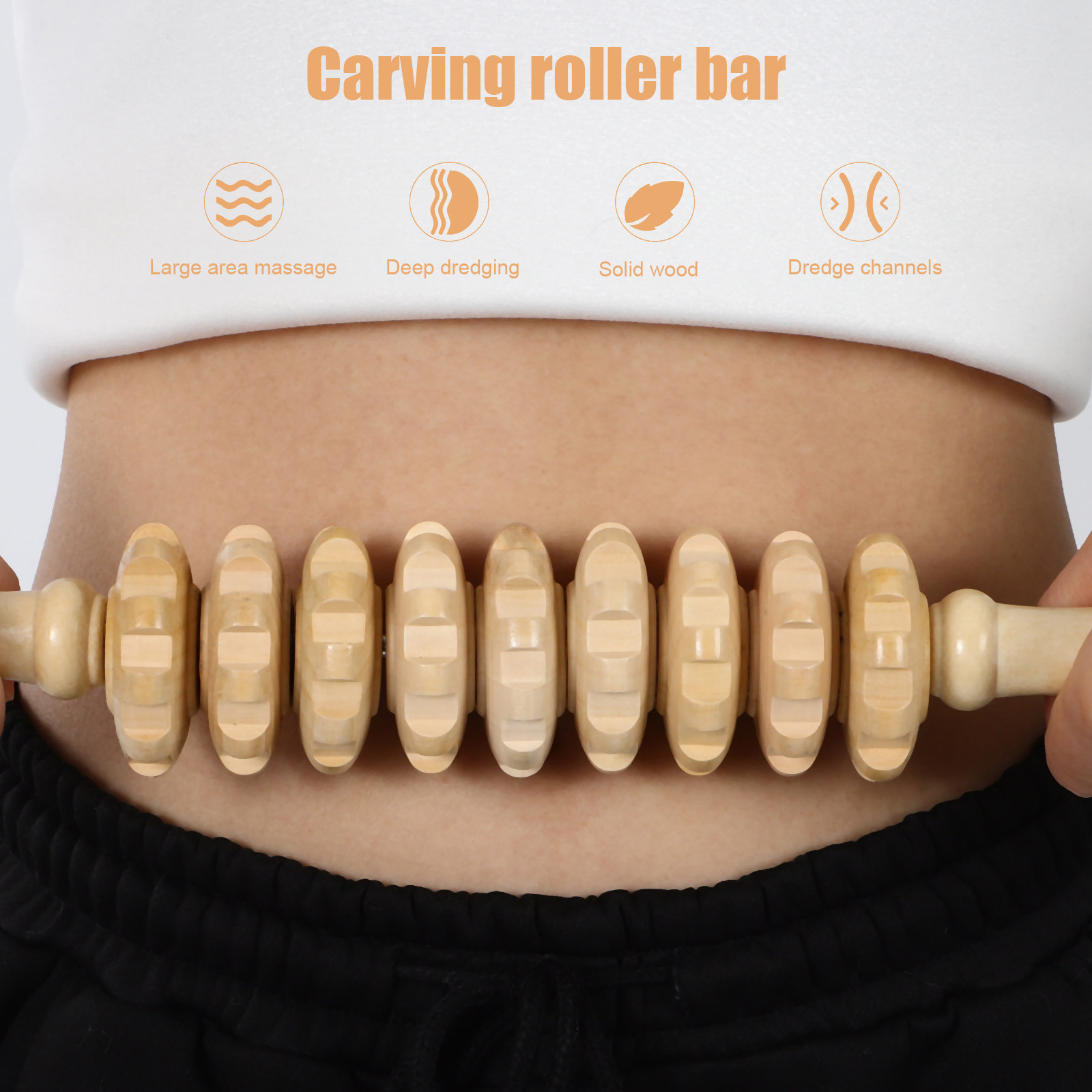 6個入り木製マッサージツールキット、プロ仕様のセラピーローラ - Muscle Roller Stick のレビューと価格