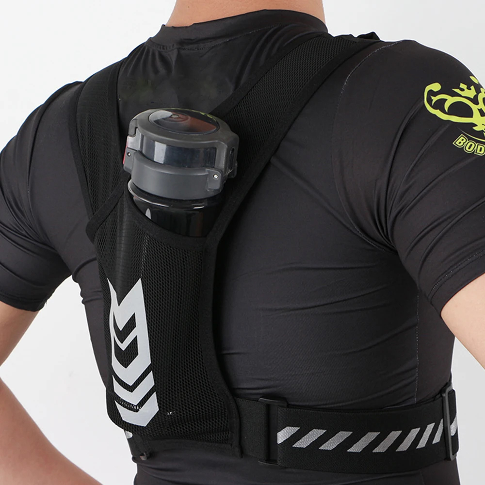 反射材付きランニングベスト（スマホホルダー＆キーポケット付き - Running Gear Marathon のレビューと価格