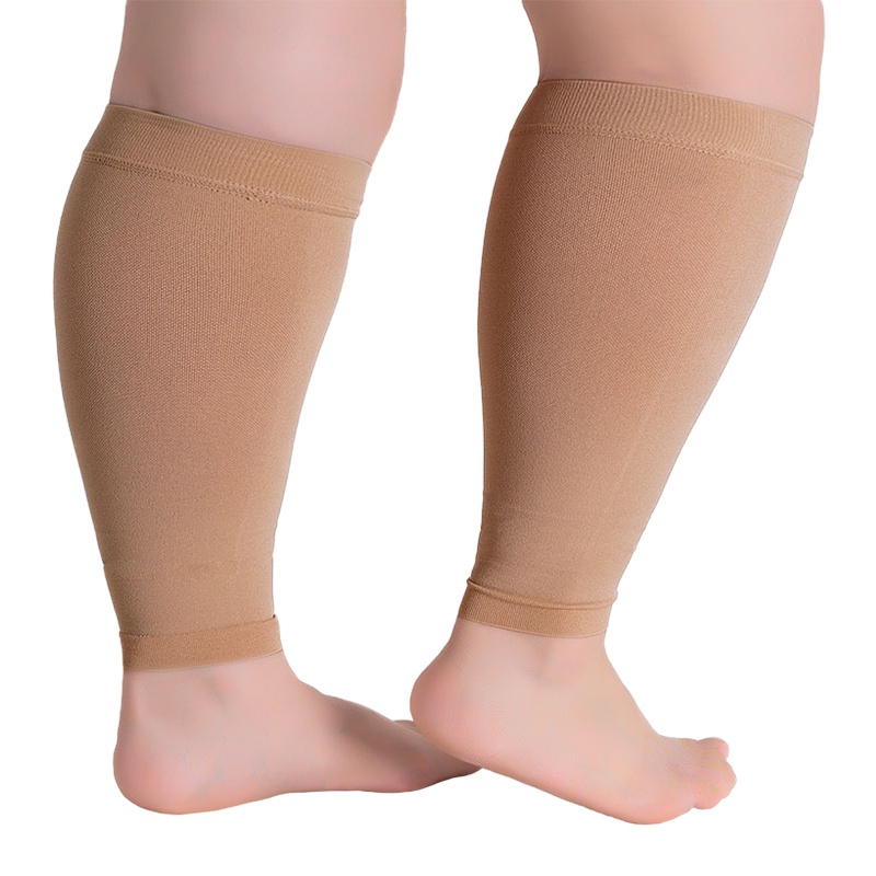 1 ペアフィットネスランニング圧縮スリーブ脚ふくらはぎ男性  - Compression Calf Sleeve のレビューと価格