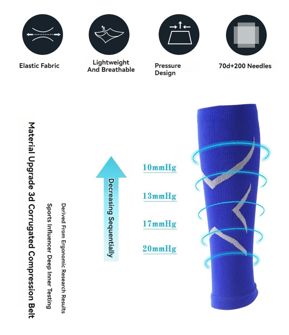 ユニセックススポーツレッグカバー,コンプレッションストッキン - Compression Calf Sleeve のレビューと価格