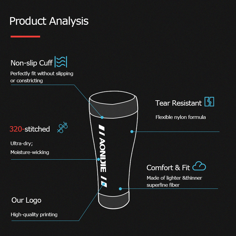 AONIJIE E4405 ニット圧縮脚ふくらはぎスリーブソ - Compression Calf Sleeve のレビューと価格