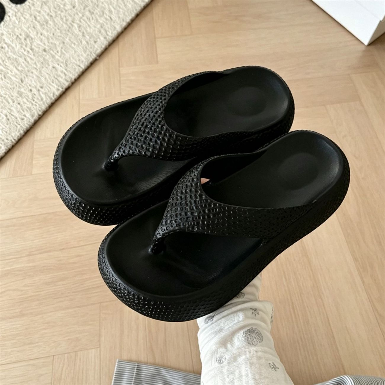 レディース夏用ファッション無地ビーチサンダル、滑り止めアーチ - Insole Arch Support のレビューと価格