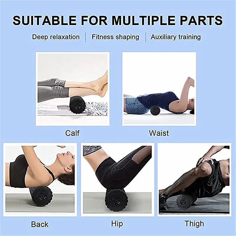 振動付き電動ヨガマッサージフォームマッサージャー,4スピード - Muscle Roller Stick のレビューと価格