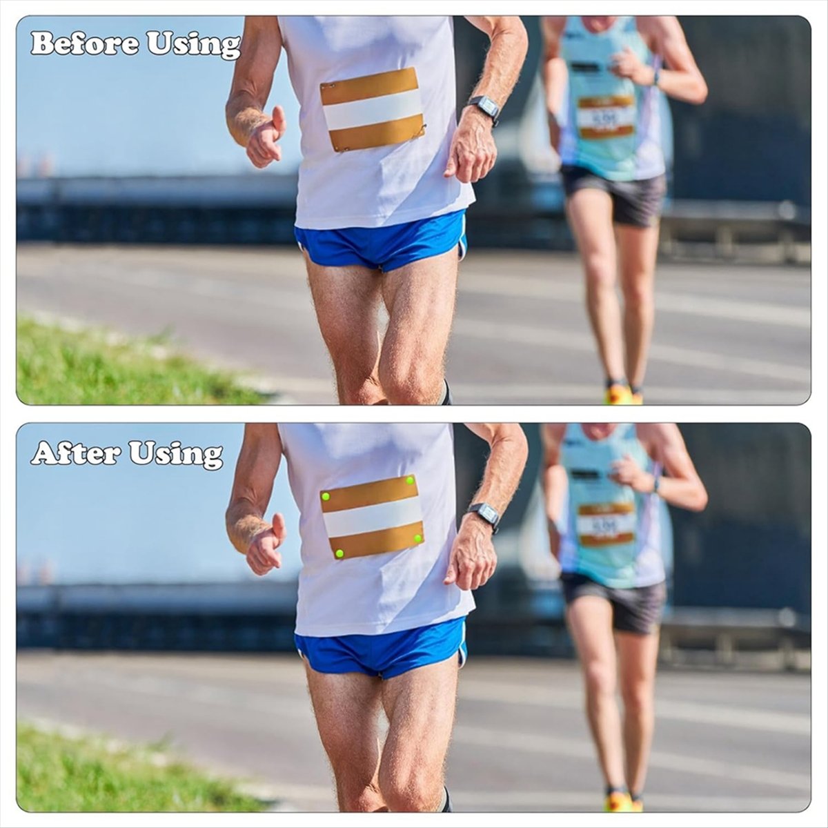 ABJX 12個入り ランニングビブクリップ マラソンナンバ - Running Gear Marathon のレビューと価格