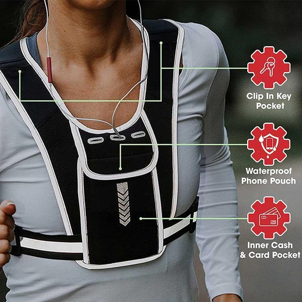 男性と女性のための電話ホルダー付きランニングベスト,防水携帯 - Running Gear Marathon のレビューと価格