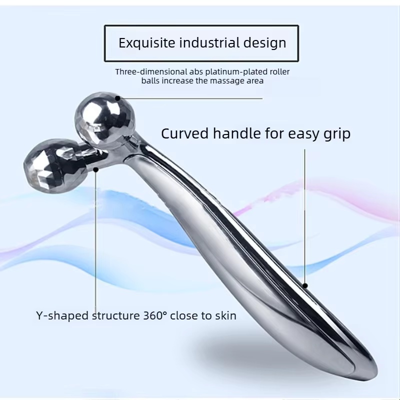 3D ローラーマッサージャー Y 字型 360 回転薄型顔ボ - Muscle Roller Stick のレビューと価格