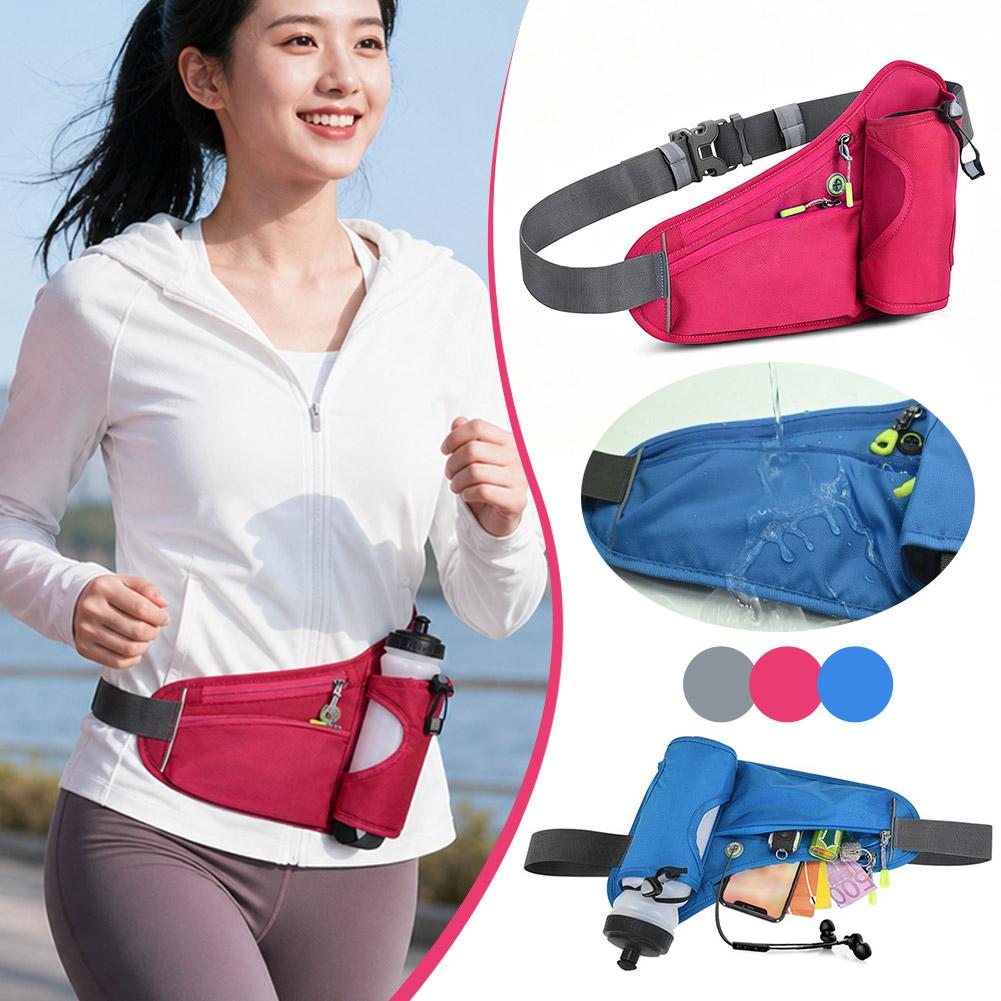 防水オックスフォードランニングウエストパック、ウォーターボト - Running Gear Holder のレビューと価格