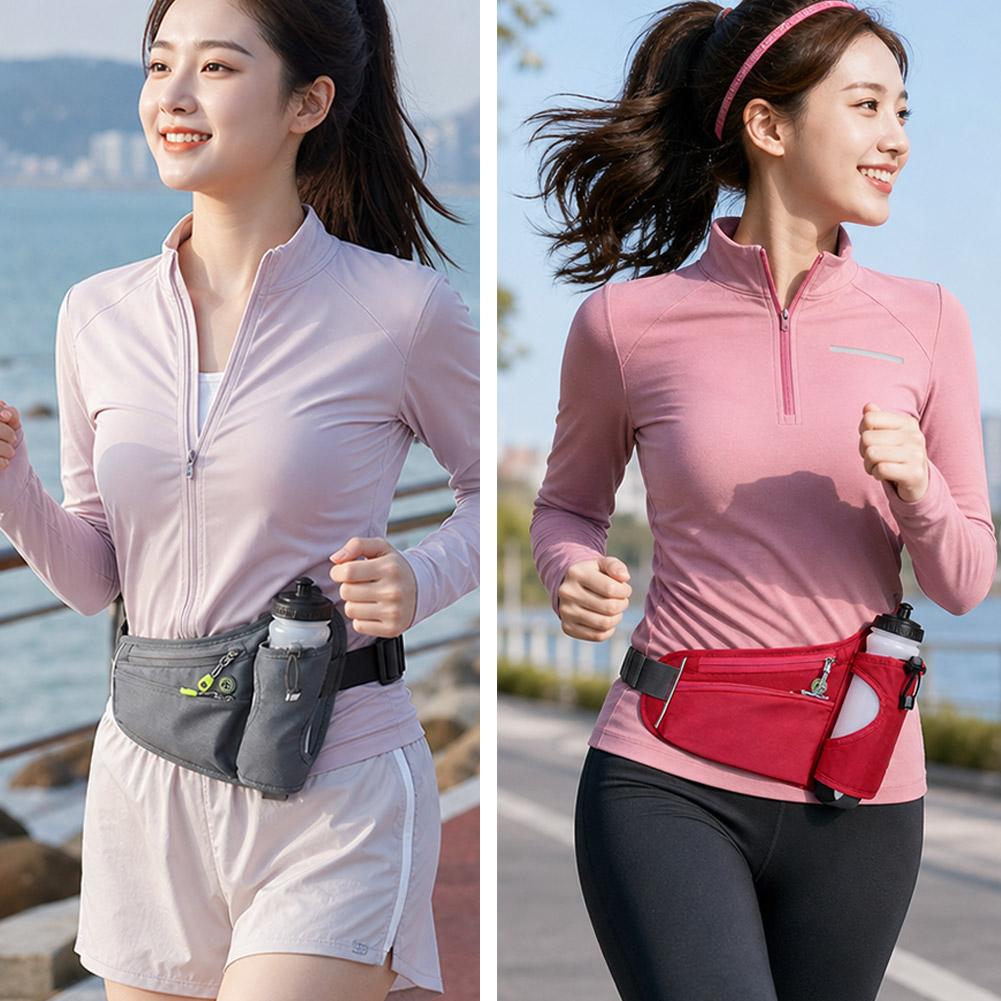 防水オックスフォードランニングウエストパック、ウォーターボト - Running Gear Holder のレビューと価格